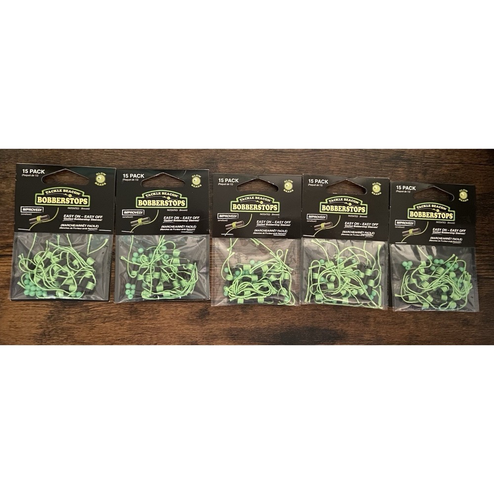 Tackle Beacon BOBBERSTOPS 75ct - No Slip‎ Fishing Gear Tackle Fish